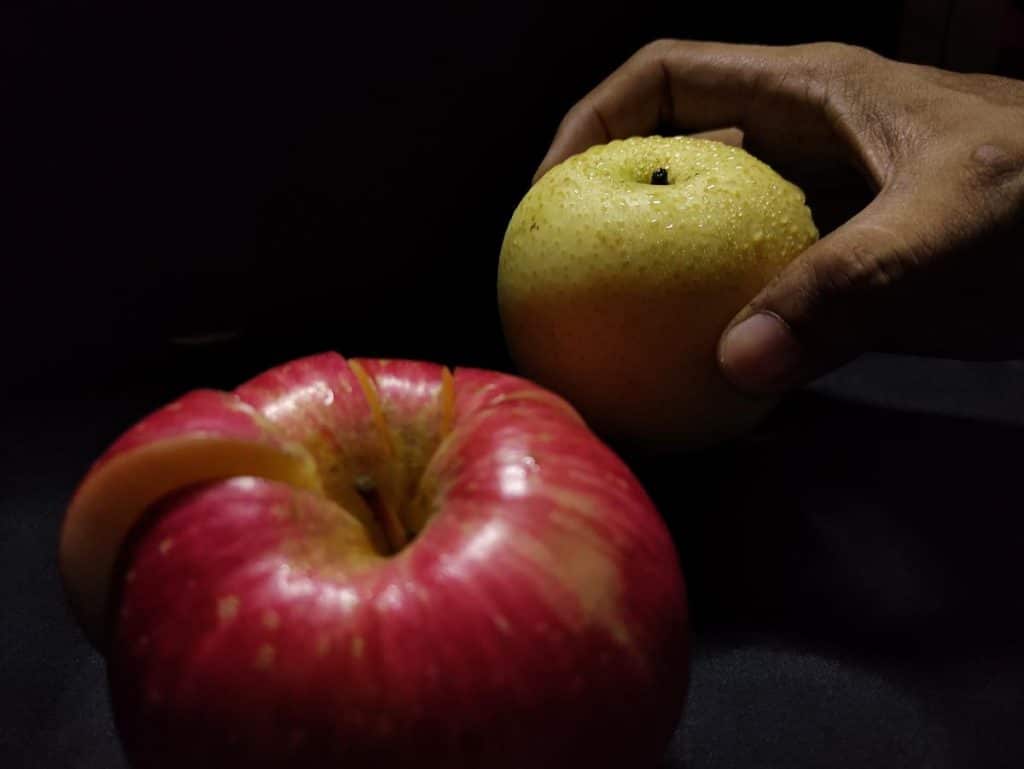 manger une pomme le soir