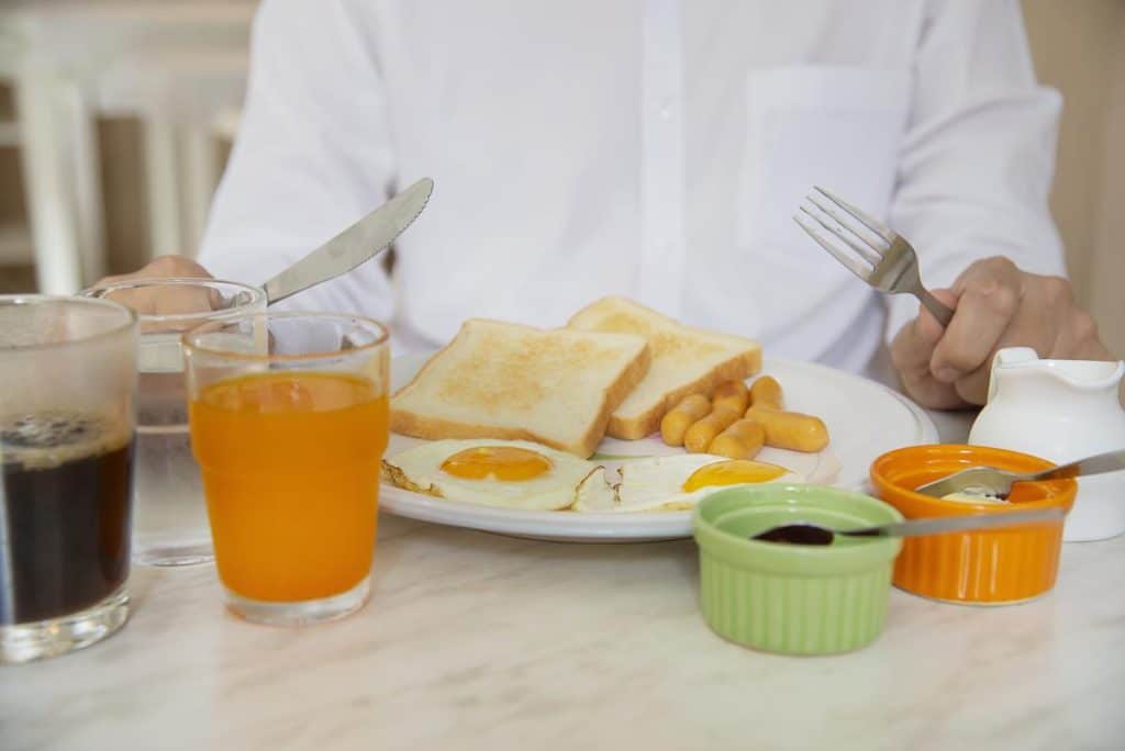 petit dejeuner prise de masse