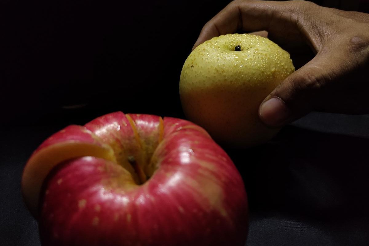 manger une pomme le soir